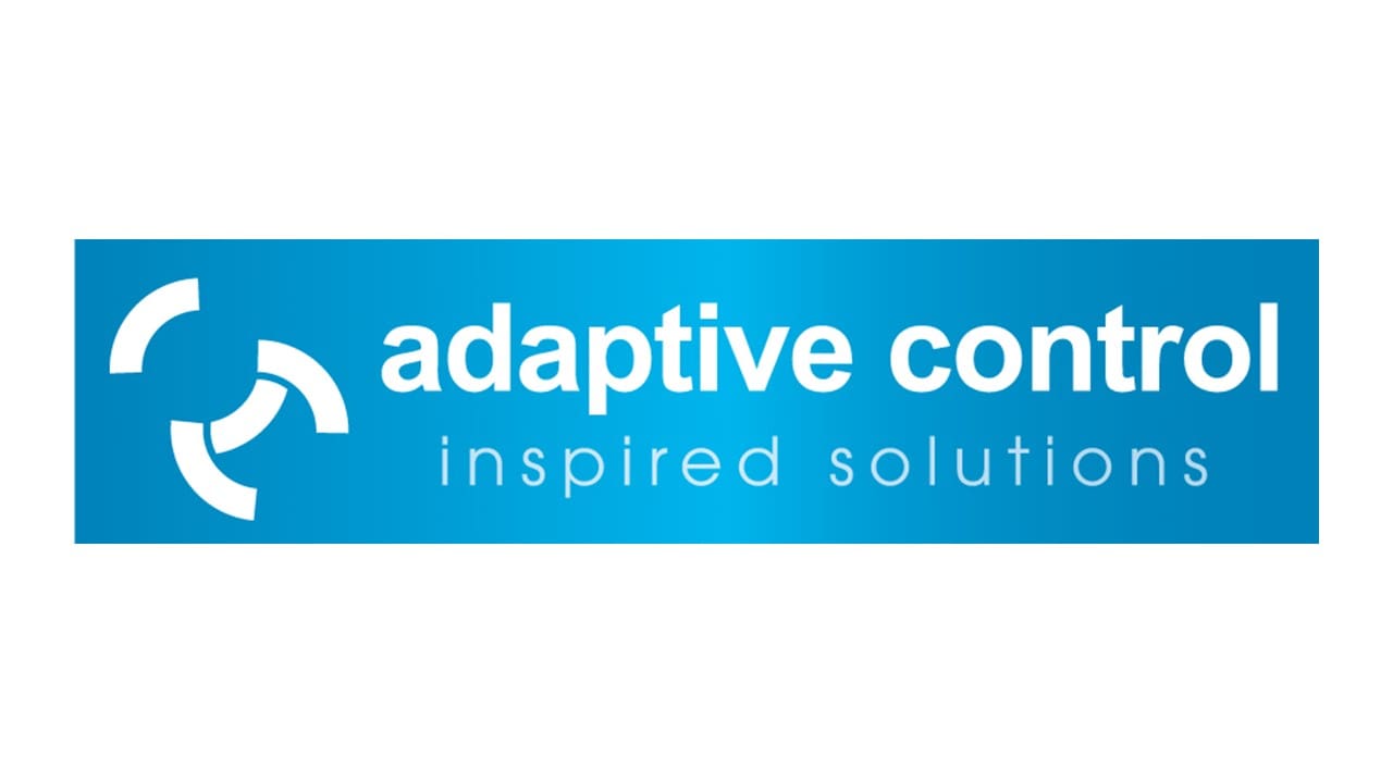 Blue background with white text, with the Adaptive Control Solutions logo